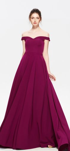 Dark Magenta Dress Formal, Purple Maxi Dress For Bridesmaids And Prom, Magenta Pink Prom Dress, Formal Maxi Dress With Sweetheart Neckline, Purple Off-shoulder Prom Dress, Elegant Purple Maxi Dress With Sweetheart Neckline, Prom Dress Magenta, Magenta Dress Formal, Purple Off-shoulder Prom Evening Dress