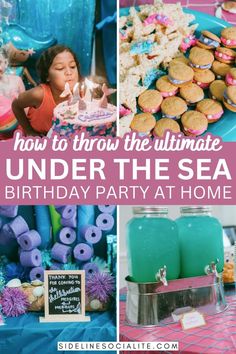 under the sea birthday party at home