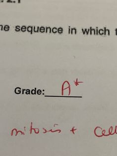 a piece of paper with writing on it that says, the sequence in which the letter is