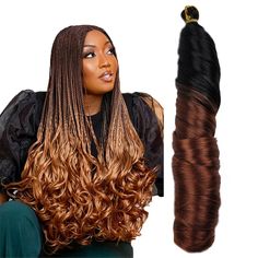 Waves Overnight, Braided Braids, Glamorous Hairstyles, Overnight Braids, French Curls, Hair Overnight, Crochet Braiding Hair, Crochet Braids Hair, Wave Crochet