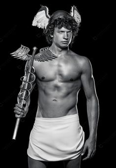 Hermes Greek God, Mythology Costumes, Hermes God, Greek Mythology Stories, Arte Punk, Greek Gods And Goddesses, Greek And Roman Mythology