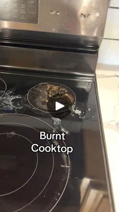 the burner on this stove has been completely burnt