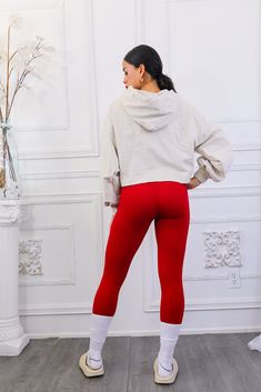 Comfy and cute, these high-waisted leggings are perfect for everyday wear. They're seamless and ribbed, offering a snug and flattering fit. The full length and spandex fabric provide maximum comfort, while the 23.5" inseam is perfect for most heights. Made with 90% nylon and 10% spandex, these leggings come in a variety of colors (though color may slightly vary due to monitor resolution). Model is wearing S/M Sporty Stretch Ribbed Yoga Pants, Ribbed Stretch Leggings For Sports, Ribbed Stretch Athleisure Yoga Pants, Stretch Ribbed Solid Yoga Pants, Ribbed Stretch Yoga Pants, Stretch Ribbed Yoga Pants For Workout, Ribbed Stretch Athleisure Activewear, High Stretch Ribbed Elastane Leggings, Tight Ribbed Leggings For Loungewear