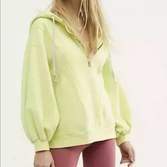 Free People High Road Pullover Sweatshirt Xs Oversized Look Color Is Electric Lime / Light Yellow Msrp $128. Condition Is New With Tags. Oversized Yellow Spring Sweatshirt, Oversized Yellow Sweatshirt For Spring, Yellow Sporty Sweatshirt With Relaxed Fit, Yellow Hooded Tops For Spring, Yellow Sporty Relaxed Fit Sweatshirt, Yellow Relaxed Fit Sporty Sweatshirt, Yellow Hooded Top For Spring, Yellow Relaxed Fit Sweatshirt For Loungewear, Trendy Yellow Sweatshirt For Spring