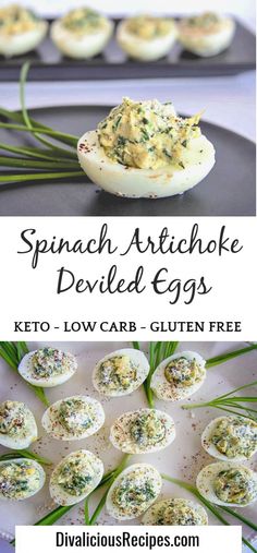 deviled eggs with spinach artichoke deviled eggs are an easy and delicious appetizer