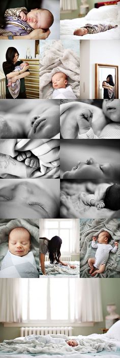 a series of photos showing different stages of birth