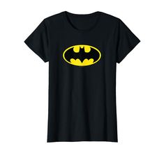 PRICES MAY VARY. Batman Classic Logo is 100% authentic, officially licensed Batman apparel, that comes in t shirt, v-neck, tank top, longsleeve, pullover hoodie, sweatshirt, styles! Batman is a superhero first published by DC Comics in 1939. After witnessing the murder of his parents, Bruce Wayne swore vengeance and trained to fight criminals like The Joker, Catwoman, Penguin, Riddler, Harley Quinn, Poison Ivy, and Bane. Lightweight, Classic fit, Double-needle sleeve and bottom hem Unisex Fan Merchandise Top With Front Print, Fan Apparel Crew Neck Top With Logo, Fandom Crew Neck Top With Front Print, Graphic Tee With Logo For Fan Merchandise, Fan Merchandise Graphic Tee With Logo, Fandom Crew Neck Top With Logo Print, Pop Culture Tops With Logo Print, Fandom Style Fan Merchandise Top With Front Print, Fandom Style Tops With Front Print