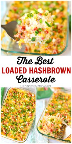 the best loaded hashbrown casserole recipe is made with leftover hashbrowns