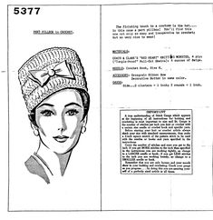 an old fashion magazine with a drawing of a woman's head wearing a hat