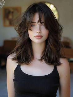 Stylish Shoulder Length Hair with Curtain Bangs: Trends & Tips Below Shoulder Haircut, Haircut For Shoulder Length Hair, Korean Shoulder Length Hair, Messy Shoulder Length Hair, Trend Bangs, Hair Shoulder Length, Shoulder Hair Length, Bob Haircut With Undercut, Shoulder Length Hair Women