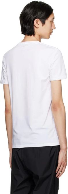 ZEGNA.White V-Neck T-Shirt.Stretch cotton jersey T-shirt. V-neck..Supplier color: White.88% cotton, 12% elastane..Made in Italy..232142M213013 White Cotton V-neck T-shirt, Jersey T Shirt, Stretch Cotton, Men's Clothing, V Neck T Shirt, Color White, In Italy, Top Outfits, V Neck