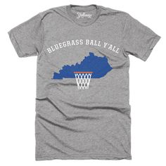 There's one thing for sure. If you live in or are from the great state of Kentucky, there's a high chance that you love basketball, enjoy good ole bluegrass and probably say the word y'all. When you put those three great things together you get our Bluegrass Ball Y'all design. It's printed on our super soft tri-blend t-shirt that'll make you want to wear it over and over again. Love Basketball, Love And Basketball, Good Ole, Kentucky, Long Sleeve Tshirt Men, Basketball, Mens Graphic Tshirt, Mens Tshirts, Mens Tops