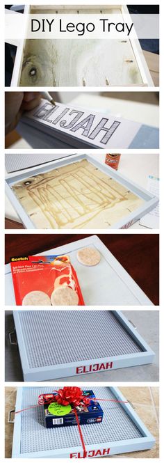 the instructions to make a diy lego tray