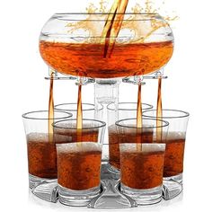 6 Shot Acrylic Dispenser Cocktail Red Wine Transparent Diverter Mixing Set Ba  Family Gathering Wine Set Game Shot Glass Holder, Alcohol Dispenser, Wine Dispenser, Liquor Dispenser, Beer Dispenser, Whisky Bar, Beverage Dispenser, Glass Dispenser