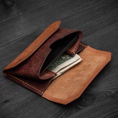 "Card holder made vegetable tanned Buttero (Walpier tannery, Italy) or Pueblo (Badalassi Carlo tannery, Italy) or Minerva (Badalassi Carlo tannery, Italy) leather. Leather is ±1,4mm / 3.5oz thickness. Compact flap card holder for your cards and paper money. Check colors here: https://www.etsy.com/listing/842671392/leather-colors-for-my-listings Different parts could be made in different color leather e.g. interior and exterior ( add note for this option) Card holder measurements: 10/7cm 3.94x2.7 Leather Trifold Wallet With Coin Pocket, Leather Trifold Wallet With Coin Pocket In Envelope Shape, Leather Card Holder Wallet, Leather Colors, Leather Products, Wallet Card, Leather Gifts, Coin Purses, Card Holder Wallet