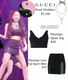 Blackpink Wearing Black, Idols Fashion, Blackpink Closet, Idols Outfits, Boujee Outfits, Practice Outfits, Sport Top