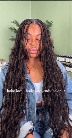 Soft Bohemian Locs, Locs And Bangs, Colored Boho Locs, Short Locs With Curly Ends, Campus Hairstyles, Bohemian Soft Locs, Italy Birthday