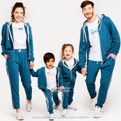 "Family Sweatsuits Outfit, Matching Family Joggers, Family Workout Set Say \"I love you\" in a special way with your new familySTa matching pieces! ❥THE PRICE IS PER PIECE ❥ Need something else to complete your family set? Single add-ons available>> http://etsy.me/2wshsBu ❥ Materials and Care: 100% Cotton For ultimate results wash at a low temperature. Dry naturally. Iron inside out only ❥ Make sure to check our size chart in the FAQ section below ❥Processing Time: 1-3 biz days (though ite Matching Family Track Suits, Matching Family Sweat Suits, Family Photos Joggers, Matching Shoes Family Sneakers, Family Workout, Funny Family Photos, Family Lounge, Family Christmas Outfits, Matching Sweats