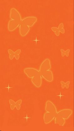 Orange Halloween Wallpaper, Iphone Wallpaper Orange, Orange Icons:), Wallpaper Retro, Orange Butterfly, Halloween Wallpaper Iphone, Iphone Backgrounds, Aura Colors