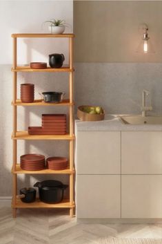 Beech Wood Storage Shelf Wood Storage Shelves, The Queens, Wood Storage, Storage Shelf, Minimalist Aesthetic, Design Furniture, Storage Shelves, Bookcase