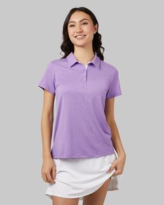 85% Polyester - 15% Spandex Fitted 25.5" Body Length (Size S) Self Collar Moisture Wicking 4-Way Stretch Breathable Quick Dry Tag-Free Label Item# LU146 Imported Fairy Wren, Free Label, Polo Style, Cool Fits, Looking Good, Wren, Golf Course, Feeling Great, Quick Dry