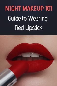 Red Lipstick Application Tips, How To Put On Red Lipstick, How To Wear Red Lipstick, Classy Makeup Looks Red Lips, How To Do Lipstick, Red Lipstick Tutorial, Matte Red Lipstick, Bold Lipstick Makeup, Future Makeup