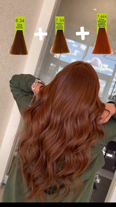 Deep Copper Hair Color Dark Auburn, Chestnut Hair With Highlights, Cooper Brown Hair Colour, Auburn Orange Hair, Hair Colors Without Bleaching, Brown Red Copper Hair, Before And After Red Hair, Different Brown Hair Colors Shades, Pelo Chocolate Caramelo