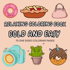 Bold and easy coloring book Minions Coloring Pages, Pop Art Coloring Pages, Fairy Coloring Pages, Big Design, Disney Coloring Pages, Flower Coloring Pages