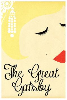 the great gatsby book cover with an image of a woman's face