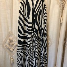 New Without Tags- Never Worn. Beautiful Black & White Print, Loose Fit. Adjustable Straps. Casual White Dress With Zebra Print, Casual White Zebra Print Dress, H&m White Beach Maxi Dress, H&m White Maxi Dress For Beach, H&m White Maxi Dress For Day Out, H&m White Summer Maxi Dress, Summer Black Maxi Dress With Zebra Print, Summer Black Zebra Print Maxi Dress, H&m White Midi Dress For Vacation