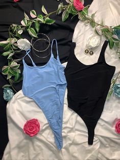 Baby blue high waisted bodysuit Boozy Brunch, Back To Basics, Instagram And Snapchat, Baby Blue, High Waisted, Blue