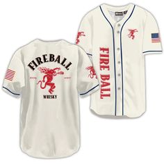 Fireball USA Flag Baseball Jersey, Fireball Jersey Shirt, Fireball gift, Fireball apparel, Fireball shirt, jersey shirt mens, Summer gifts, Fireball merchandise, Basic Baseball Jersey, Summer Baseball Jersey, Fireball team baseball jerseys Baseball Collar Jersey For Team Events, Collegiate Jersey With Baseball Collar For Team Events, Collegiate Letter Print Jersey For Baseball Season, Baseball Season Team Name Jersey For Team Events, Team Name Baseball Jersey For Team Events, Collegiate Baseball Jersey With Team Name And Baseball Collar, Sports Season Team Jersey With Baseball Collar, Team Events Jersey With Baseball Collar For Sports Season, Baseball Jersey With Team Logo For Team Events