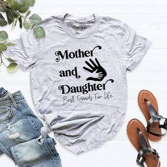 Mother Daughter Shirt, Mother and Daughter Best Friends For Life Shirt, Mommy and Me shirt, Mothers Day Shirt, Mom Shirt, Mom's Girl Shirt. HI! Welcome to my store, I'm delighted to see you here. My store's main goal is to provide you with premium everyday apparel with the best graphic t-shirts. I see you as a friend, not just a customer. I'm sure you'll love my designs. You can order the same design 4XL and 5XL large sizes from the link, please specify the details in the order note.   https://e