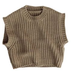 Introducing our Solid Knit Sweater Vest, a must-have for your little one's wardrobe! Made from soft and breathable acrylic, this casual style is perfect for spring and autumn. With its regular length and sleeveless design, it offers comfort and freedom of movement. The O-neck collar adds a touch of charm, while the solid pattern makes it versatile for any occasion. Suitable for both boys and girls aged 1-8 years, this unisex sweater vest is a trendy addition to their outfit rotation. Get yours t Earthy Clothes, Autumn Decoration, Knit Sweater Vest, Knitted Vest, Baby Sweater, Wool Vest, Warm Sweaters, Knitting Girls, Sweater Design