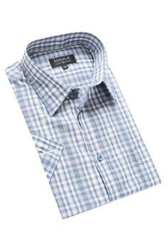 Looks good either casual or dressed up! Men's stand up collar Short sleeve shirts Fabric: 55% Cotton/ 45% Polyester Light Blue Short Sleeve Shirt For Formal Occasions, Light Blue Summer Business Dress Shirt, Light Blue Short Sleeve Formal Shirt, Formal Light Blue Short Sleeve Shirt, Blue Short Sleeve Dress Shirt For Business, Casual Light Blue Short Sleeve Dress Shirt, Classic Blue Short Sleeve Shirt, Blue Short Sleeve Dress Shirt For Summer, Classic Light Blue Short Sleeve Dress Shirt