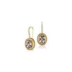 EARRINGS – Charlotte Allison Smokey Topaz, Signature Look, Champagne Diamond, Over The Top