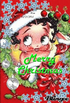 Xmas Clip Art, Betty Boop Figurines, Animated Cartoon Characters, Christmas Gif