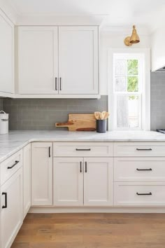 the kitchen is clean and ready for us to use in its new owner's home