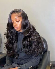 Our 5x5 closure wig is featured in our premium wig collection. This wig comes with a 5x5 lace closure and can be upgraded to HD lace for only $15 more! Our HD lace is thin and undetectable in addition to our premium high quality hair. The wig is very full (180% density). Beachwave Curls Black Women, Prom Hairstyles Sew In, Side Part Buss Down With Curls, Back To School Hairstyles Wigs, Curl Wigs For Black Women, 34 Inch Wig, Lace Front Wigs For Black Women, Frontal Sew In, Pin Curl Bun