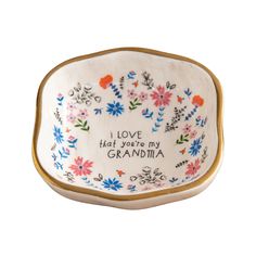 Grandma Artisan Tinket Dish Natural Life Home - Decorative Trays, Plates, & Bowls Everyday Reminder, You Are My Friend, Trinket Bowl, Jewelry Candles, Sister Friends, Hand Molding, Gadget Gifts, Mom And Sister, Candle Accessories