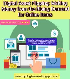 Turn a profit from the growing online demand for digital items through digital asset flipping. Buy and sell online assets, such as websites, domain names, and digital products, to capitalize on the digital marketplace. #DigitalAssetFlipping #OnlineMarketplace #ProfitOpportunity #DigitalAssets #WebsiteFlipping #DomainFlipping #DigitalProducts #OnlineBusiness #DigitalInvestment #Entrepreneurship Sell Online, Marketing Trends, Decision Making, Making Money, Selling Online