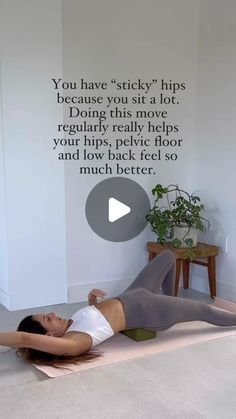 Lower Back Release, Hip Release Stretch, Release Hips, Sitting Stretches, Psoas Stretch Release, Pelvic Tilt Exercise, Tight Hips Stretches, Pelvic Floor Stretches, Lauren Ohayon