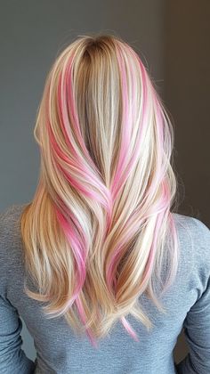 Add pink pearl streaks to the back of your hair for a soft and elegant look. Visit our page for tips on achieving this beautiful color. Save this pin for streak ideas! Tags: #PinkPearlStreaks #HairColor #ElegantLook Highlights Subtle, Pink Hair Ideas, Pink Goddess, Pink Hair Color Ideas, Pink Hair Color, Pink Streaks, Streak Ideas, Natural Highlights, Gorgeous Hair Color