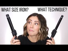 (105) 2 CURLING IRON SIZES - 4 CURL TECHNIQUES || what do I choose? - YouTube What Size Curling Iron For Short Hair, What Size Curling Iron To Use, Curling Iron Barrel Sizes, Curl Techniques, Curling Iron Short Hair, Babyliss Curling Iron, Curling Iron Tutorial, Curling Iron Tips, Curling Iron Size