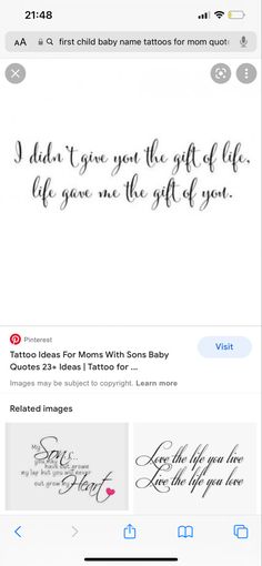 an iphone screen with the message'i don't give you the gift of life,