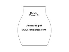 a white vase with the words molde vaso - 2 and delineador por