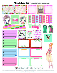 an assortment of stickers and papers for plannering