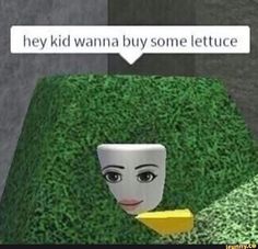 a cartoon character with a piece of cheese in his mouth and the caption says hey kid wanna buy some lettuce