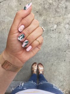 Tropical Nails, Rose Nail Art, Rosa Gold, Cute Summer Nails, Super Nails, Nail Art Summer, Nail Designs Summer, Cool Nail Art