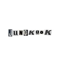 the word junkbook written in black and white type on a white background with clippings